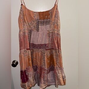 Lucky Brand Multicolor Patchwork Maxi Dress